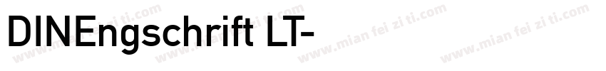 DINEngschrift LT字体转换